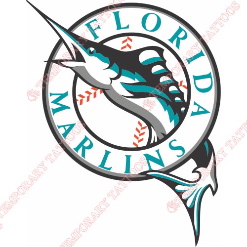 Miami Marlins Customize Temporary Tattoos Stickers NO.1684